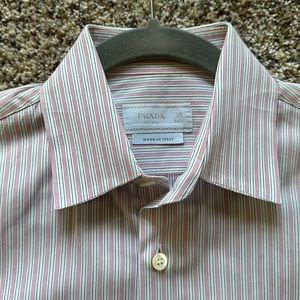 Prada Men’s Striped button down shirt - Size 39 / 15 1/2